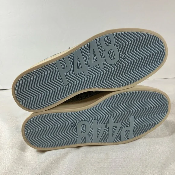 NWOT P448 Jack Suede & Woven Textured Sneakers, Women's Size 38 (US Size 8) - Picture 12 of 14